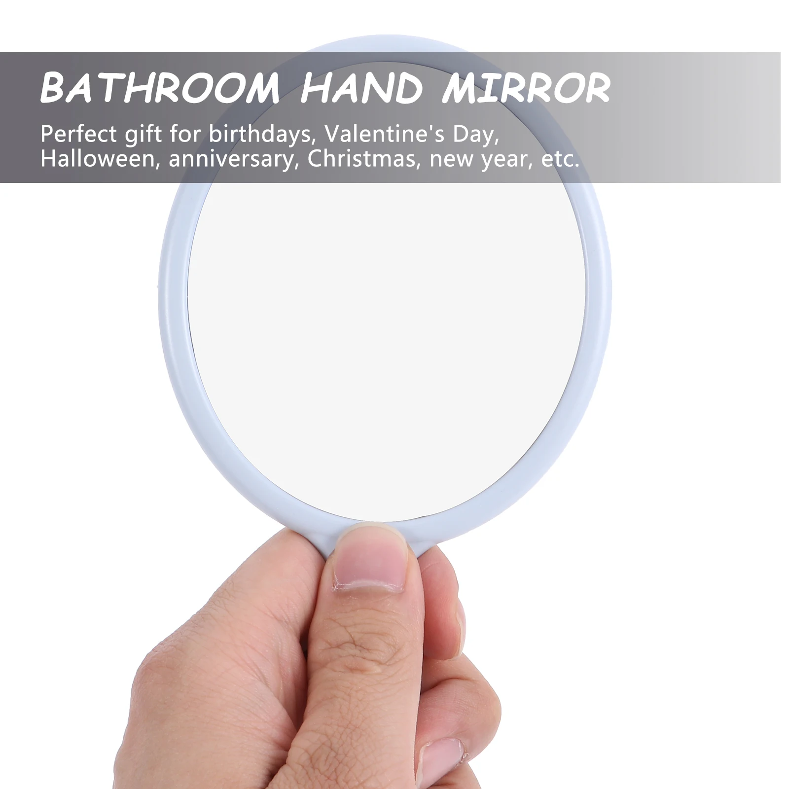 5Pcs Handheld Travel Mirror Princess Style Compact Makeup Mirror for Bathroom Hairdressing on-The-Go Use Daily Essential