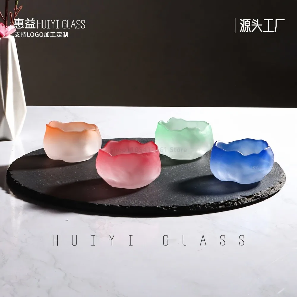 Pink Chinese Style Tea Cup Set Ancient Glass Tea Cup Gift for Women Office Tea Master Cup Retro Porcelain Teaware