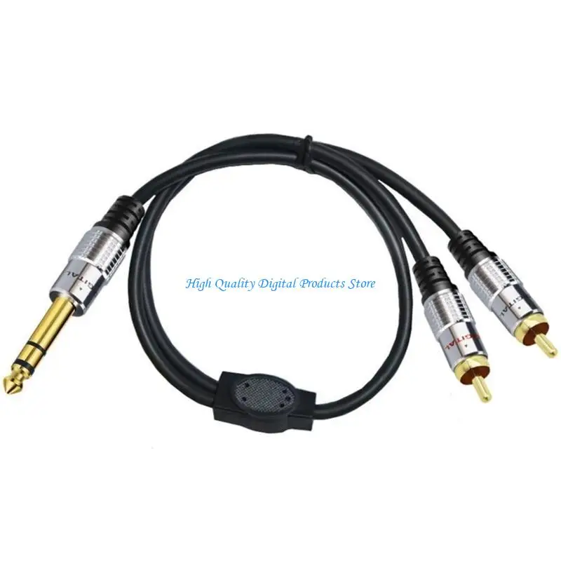 

U2JE 1/4 Male to 2RCA Adapter Cable Cable RCA Extension Cable Replacement