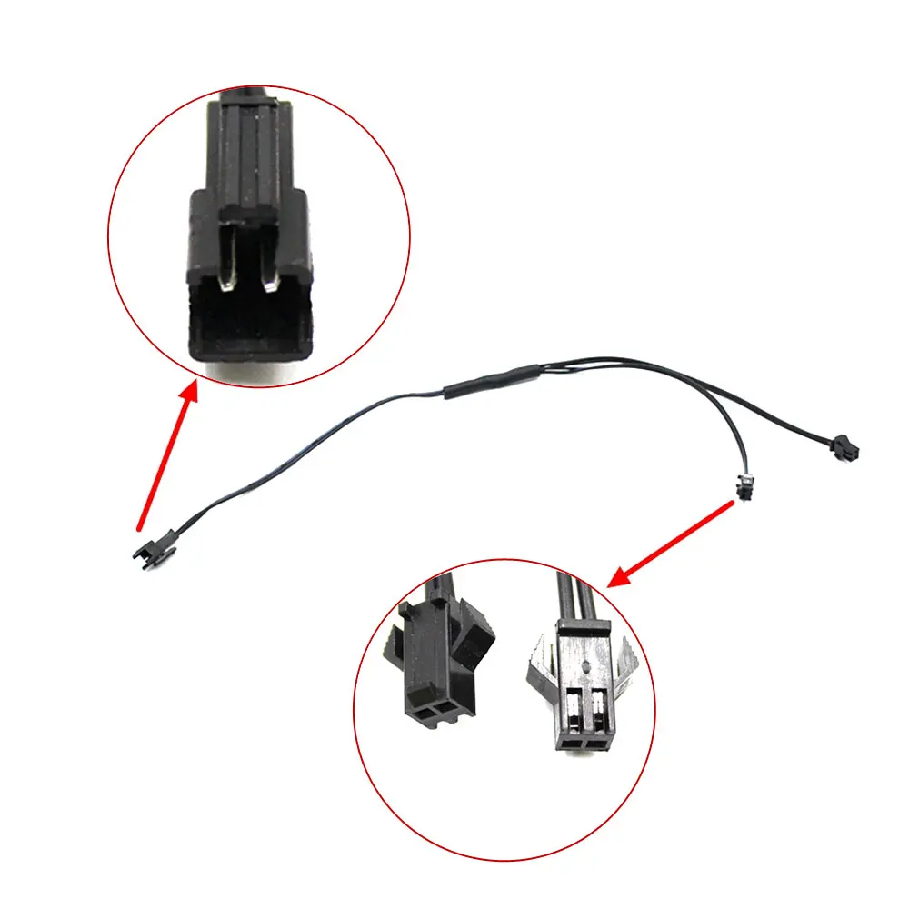 1 To 2/3/4/5 Splitter Connector for EL Wire Electroluminescent Light Conected with Inverter Cable LED Neon Light Wiring Connect