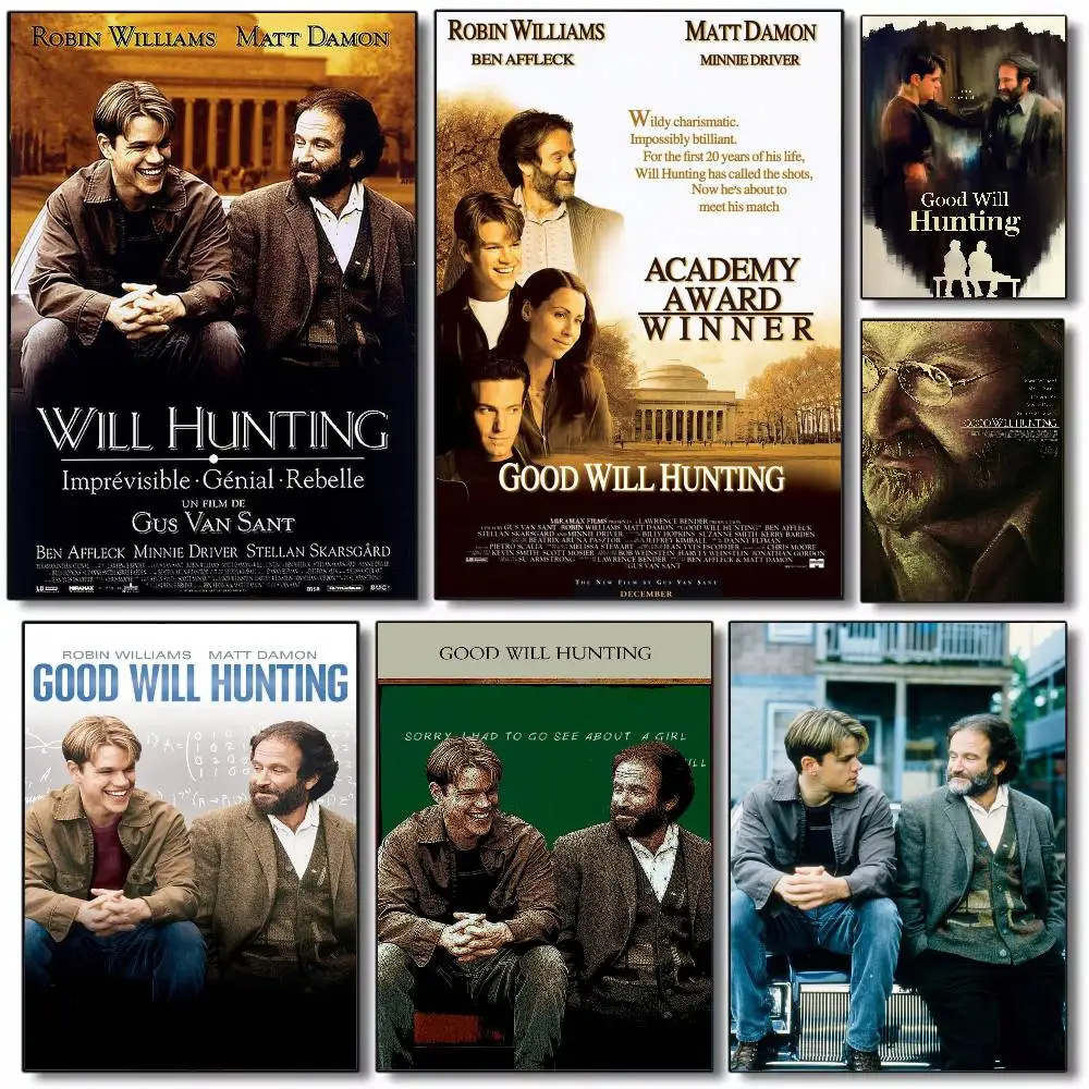 ملصق كلاسيكي ساخن لفيلم Good Will Hunting عالي الدقة جدار لزج مقاوم للماء لغرفة المعيشة المنزلية وغرفة النوم والديكور الجمالي