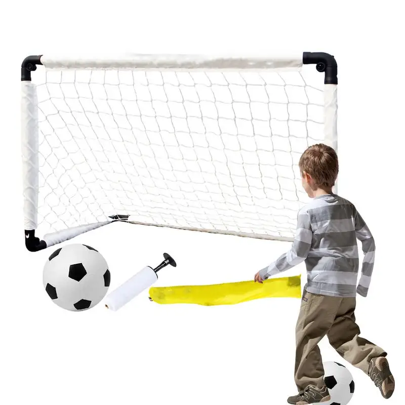 

Portable Soccer Goal Cute Backyard Soccer Goal With Ball Pump Football Carrying Bag Practice Net Foldable Soccer Training