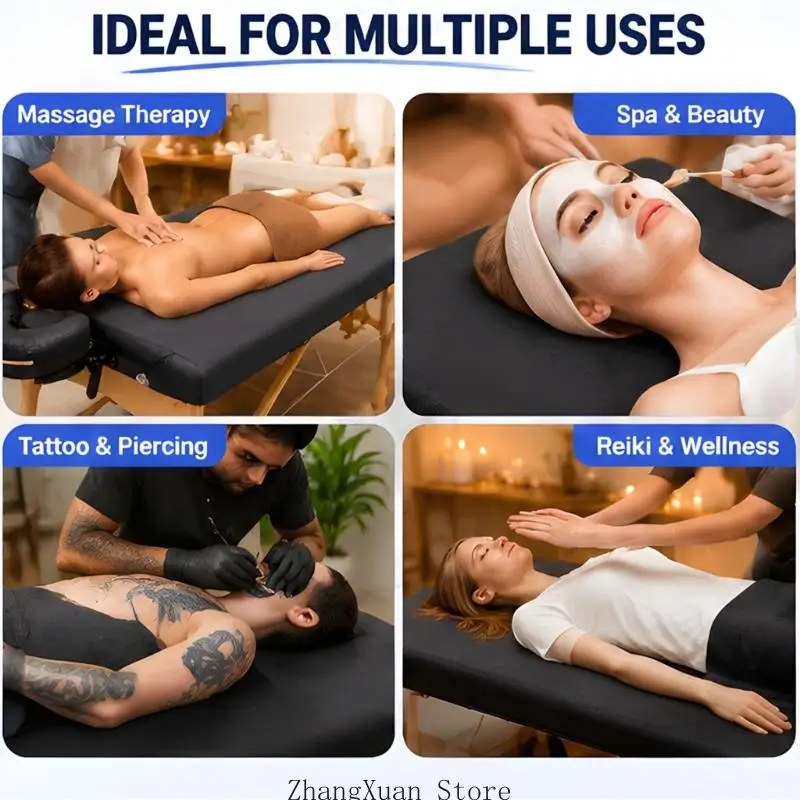 50 Stück Einweg-Massagetischüberdachungen aus ungewebtem Stoff, faltbar, 3 x – Detail 4