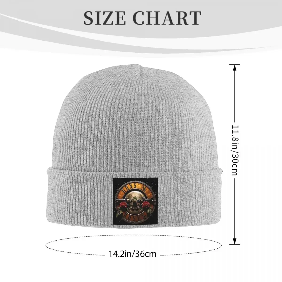 New Heavy Metal Guns N Roses Warm Knitted Cap Winter Knit Bonnet Hat Skullies Beanies Hip Hop Caps for Unisex