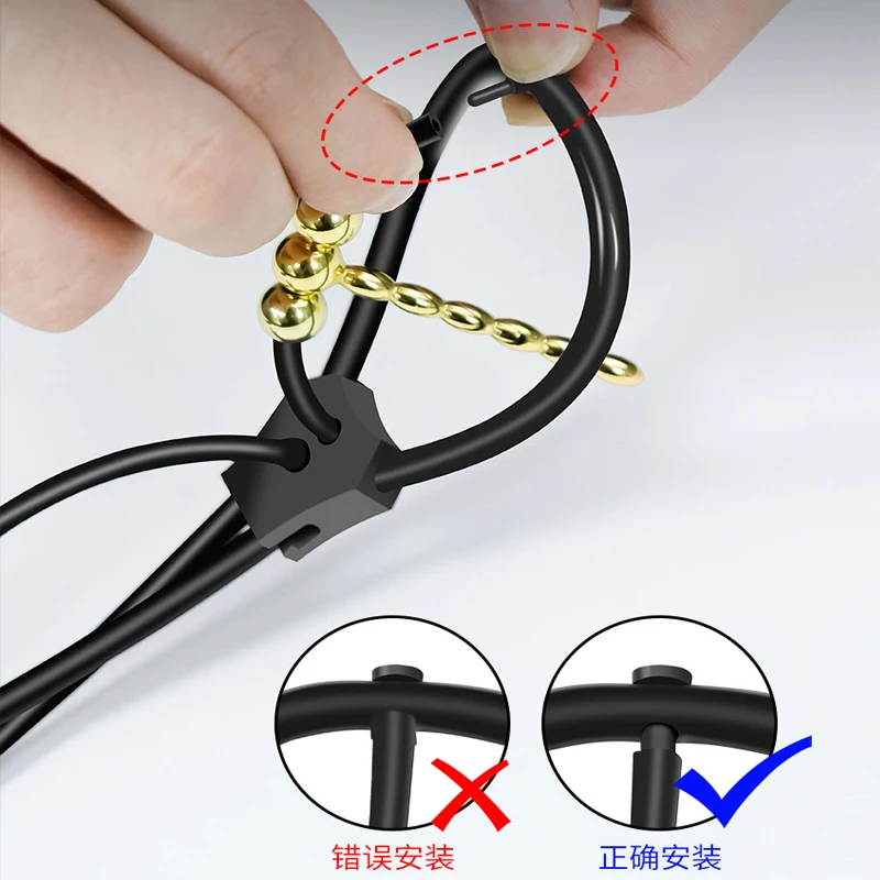 Electro Shock Urethral Sound Dilator,Bdsm Electric Penis Ring,Electrostimulation Urethra Sex Toy,Estim Glans Trainer for Men Gay