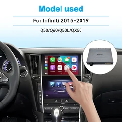 New JoyeAuto Wireless Apple CarPlay Android Auto interface for Infiniti 2015-2019 Q50 Q60 Q50L QX50 Mirroring Car Play AirPlay