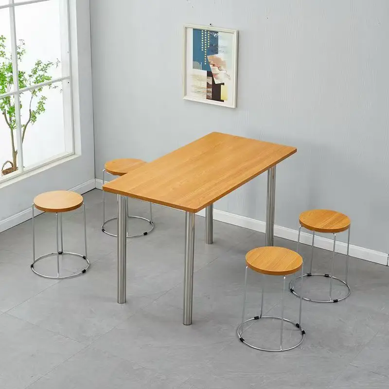 LH split dining table and chair canteen dining table and chair fast food milk tea shop dining table and chair