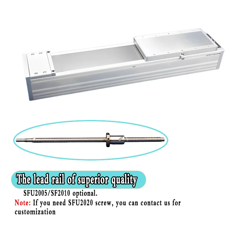 Waterproof and dustproof 140mm Wide Fully Enclosed Sliding Table 180Kg Heavy Load 4*EGH20CA Slider 2*EGR20 Rail  SFU2005/2010