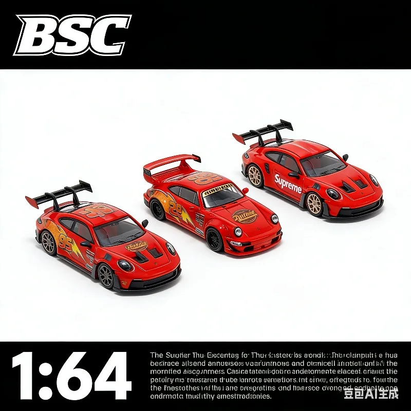 

BSC 1:64 911 992 GT3 RS Supreme A90 Realistic Alloy Car Model, Boys' Holiday Gift Toy, Adult Collection Decoration Item.