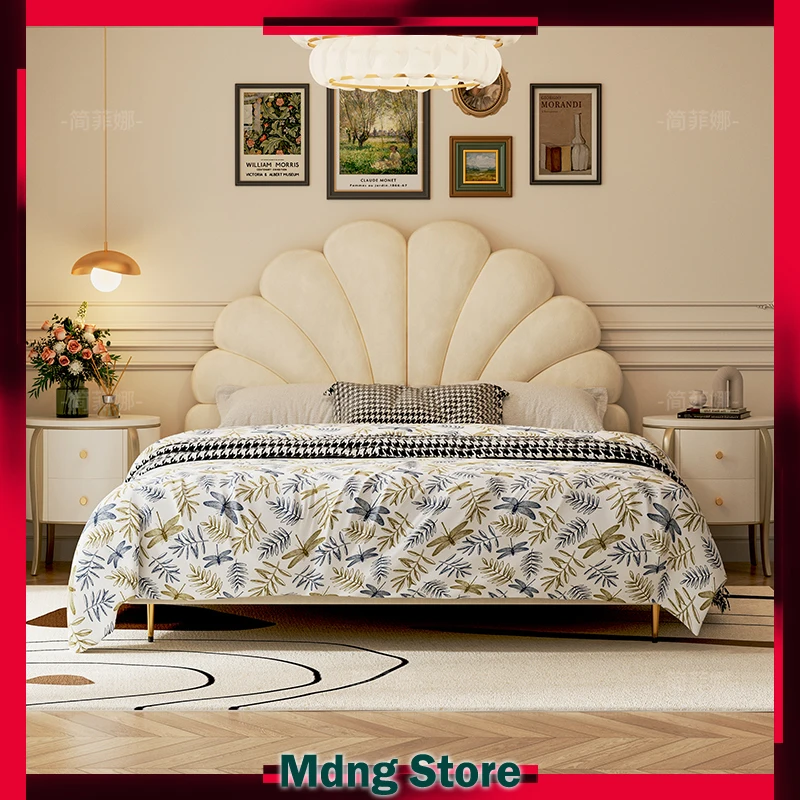 

Nordic Unique Beds Luxury Reading Aesthetic Princess Sleeping Beds Lounge Bedroom Muebles Para El Hogar Home Accessories