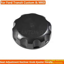 Black Seat Adjustment Recliner Knob Ajuster Handle For Ford Transit Custom & MK8 Car Seat Adjuster Knob Roller Handwheel