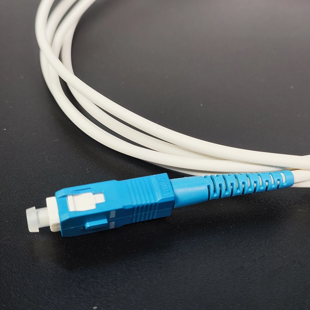 Cable de conexión de fibra óptica de 1M/1,5 M/2M SC/UPC-SC/UPC conectores de fibra óptica monomodo Cable de extensión de 3,0mm fibra óptica