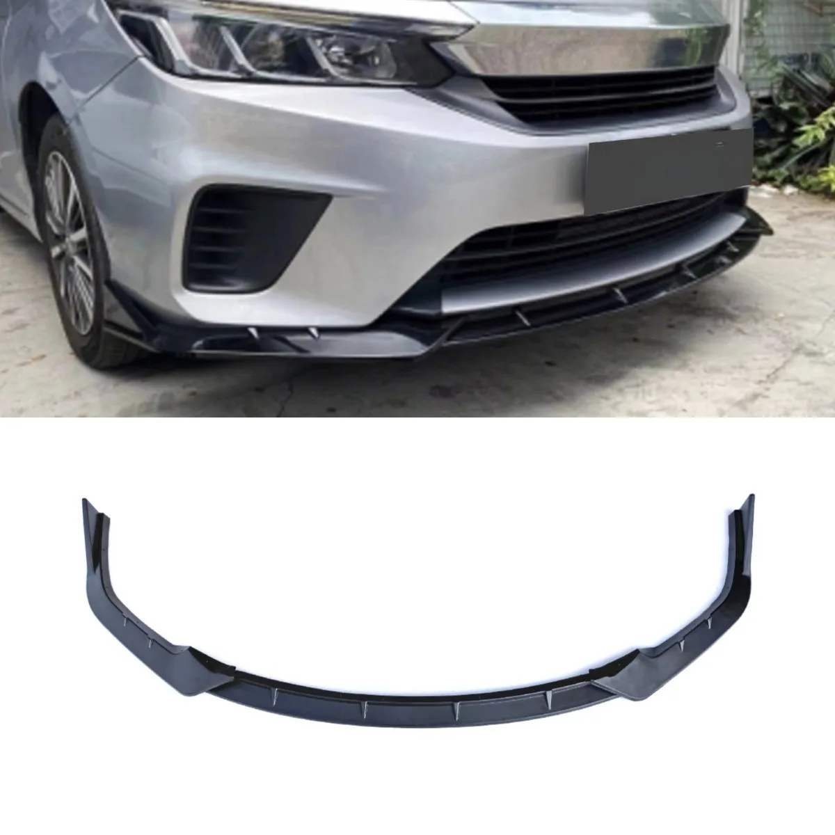 

Car Front Bumper Spoiler Guard Protector Cover Apron Front Bumper Lip Body Kit For Honda City 2020-2023 Car Accessories