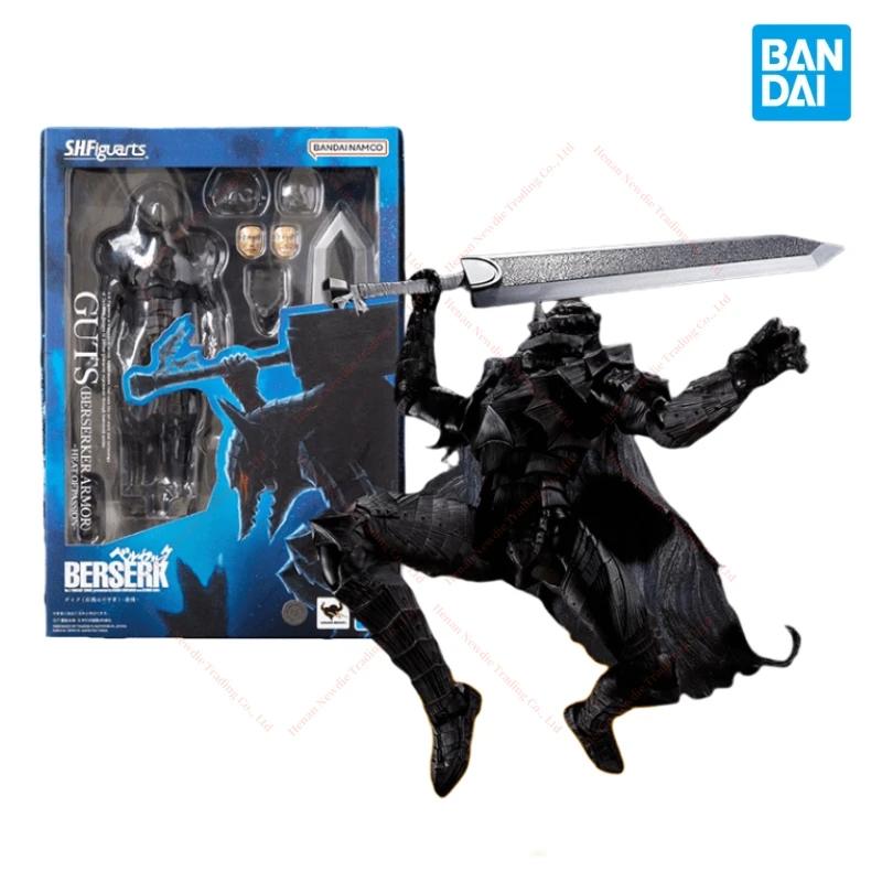 In Stock Bandai Original S.H.Figuarts Berserk GUTS BESERKER ARMOR HEAT OF PASSION Action Figure Toy Collection Gift