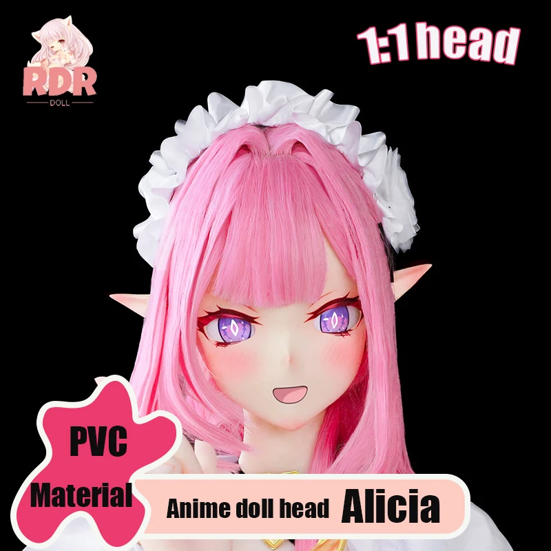 

RDR-11, модель головки из ПВХ 1:1, Alicia/с портом с винтовым соединением M16/доступна передача волос/сменная модель аксессуара в подарок