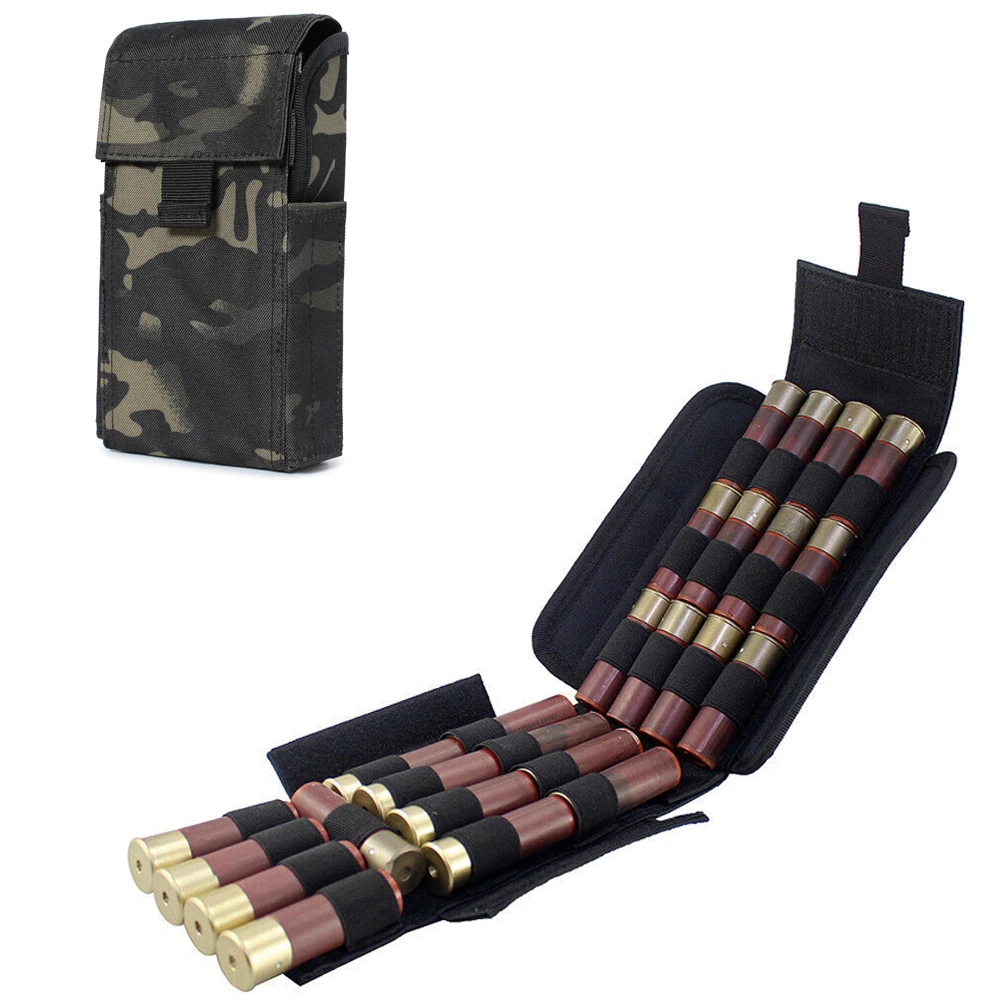 Hunting 25 Round Shell Pouch 12 Gauge 12GA Shotgun Reload Molle Holder Outdoor Hunting Magazine Pouches CS Field Bullet Bags