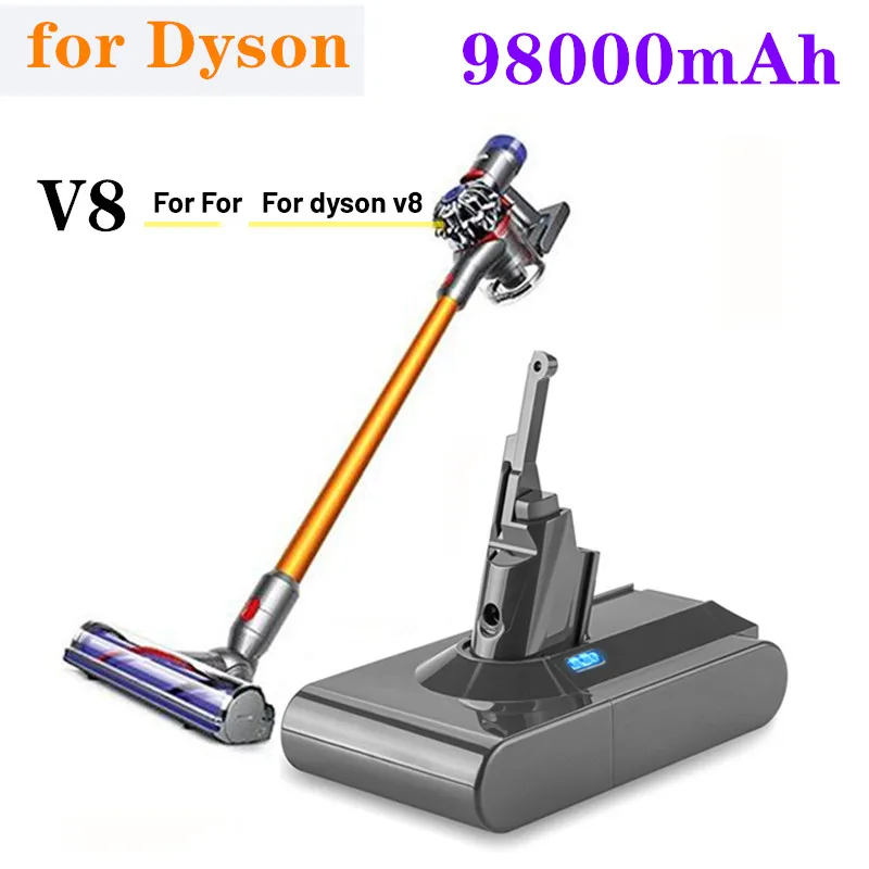 

Аккумуляторная батарея Aokaidikui 21,6 в 98000 мАч для пылесоса Dyson V8 Absolute, без шнура, ручной пылесос Dyson V8