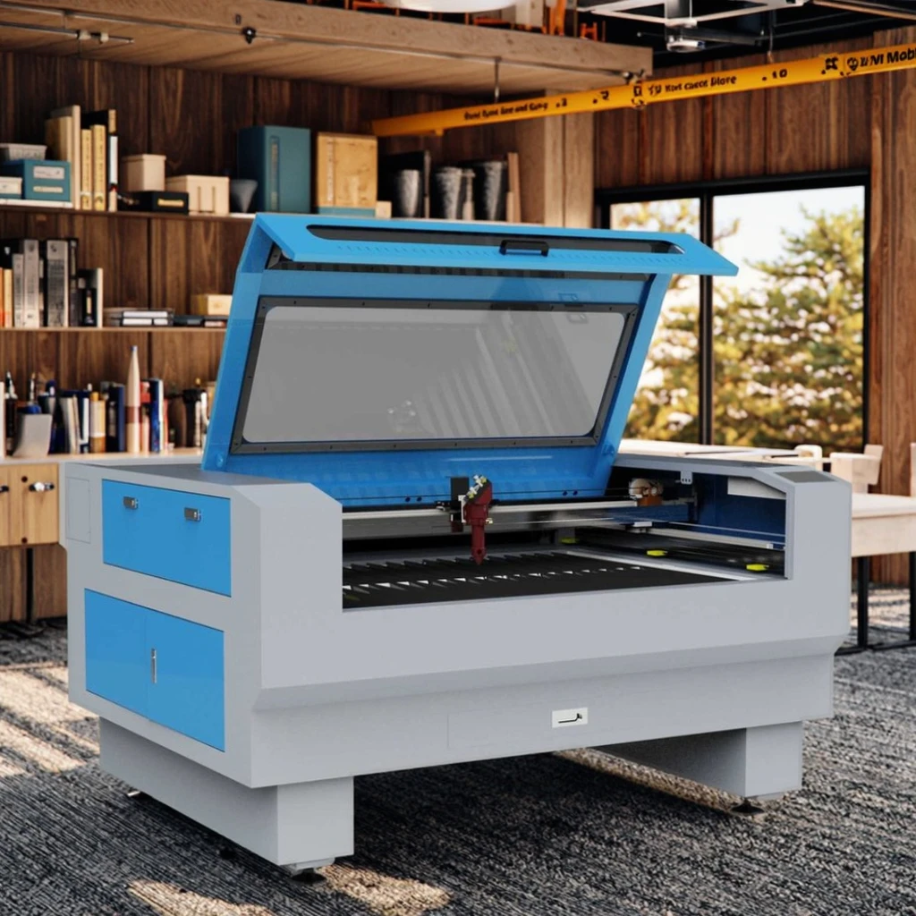CNC Laser Cutting & Engraving Machine For Acrylic Wood Plastic Paper Water Cooling Ruida Control System AI Support PLT Format