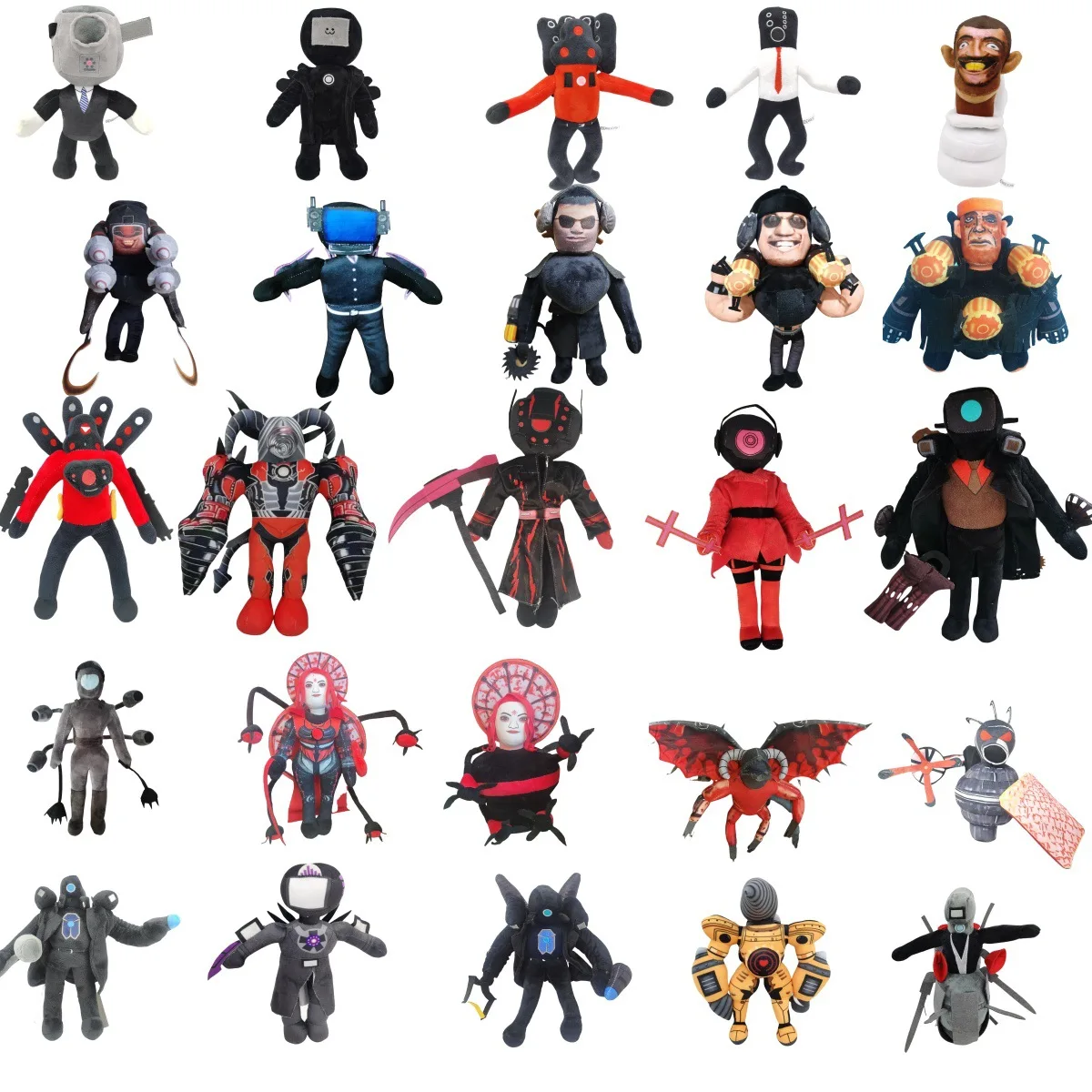 2026 Skibidii المراحيض أرقام ألعاب من نسيج مخملي كاميرامان المتحدث TVMan محشوة دمى لعب للأطفال هدية الكريسماس ديكور المنزل #1