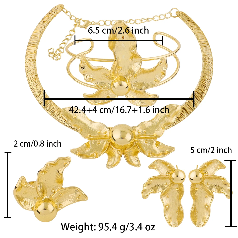 

Bud Pendant Gold Plated Luxury for Women Gold Plated Pendant Necklace Earrings Bracelet Ring For Women Wedding Party Gifts