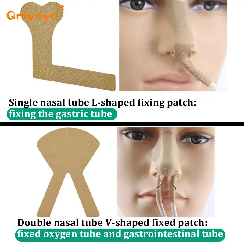 5Pcs Nose Bridge Fixed Sticker Nasal Feeding Tube Adhesive Tape Sticker For Catheter Stomach/Nasogastric/ Oxygen Tube Fixation