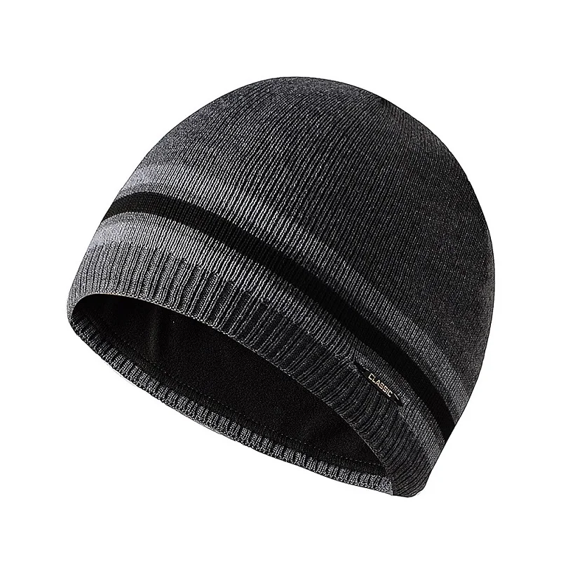 Warm Winter Hats Plus Fleece Knitted Hat For Men Thick Comfortable Skullies Beanies Outdoor Windproof Hedging Cap Ski Snow Caps