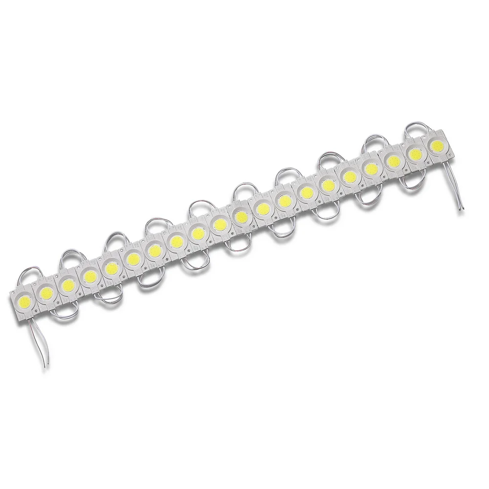 20 sztuk/partia wtrysk z obiektywem moduł LED COB wodoodporne podświetlenie LED podświetlenie dla znaku kanał litera DC12V 2W moduł IP68led