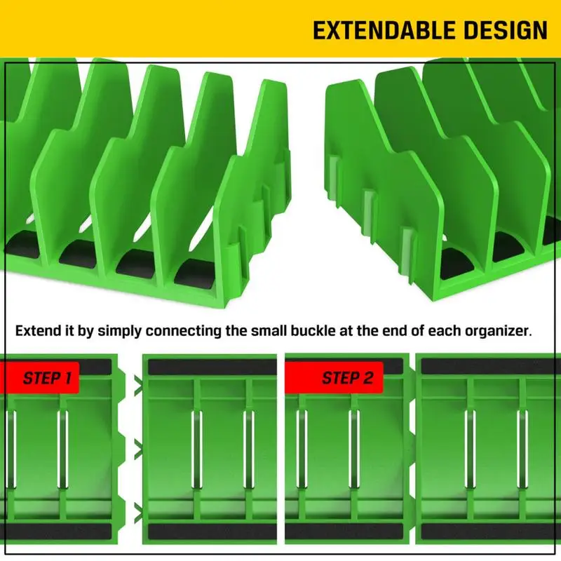Set Penyimpanan Kotak Peralatan Organizer Tang 10 Slot Pengatur Alat Tang Praktis Hemat Ruang untuk Peralatan Tangan Palu Pemotong