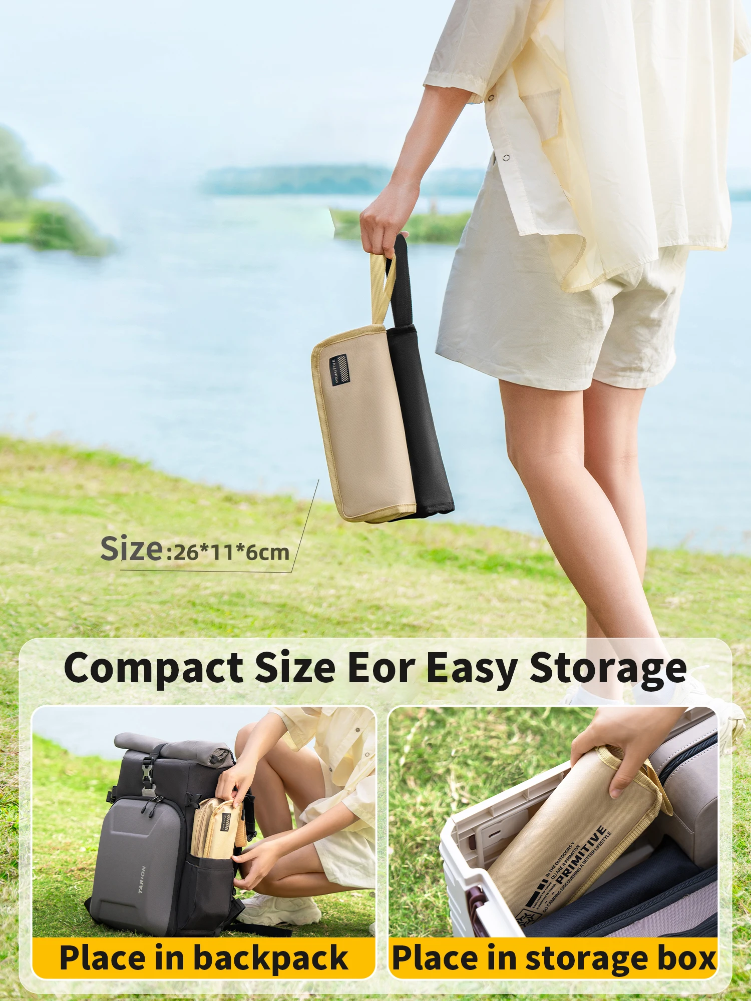 Cadeira de acampamento primitiva ao ar livre portátil leve cadeira dobrável alta carga viagem dobrável praia cadeira de pesca