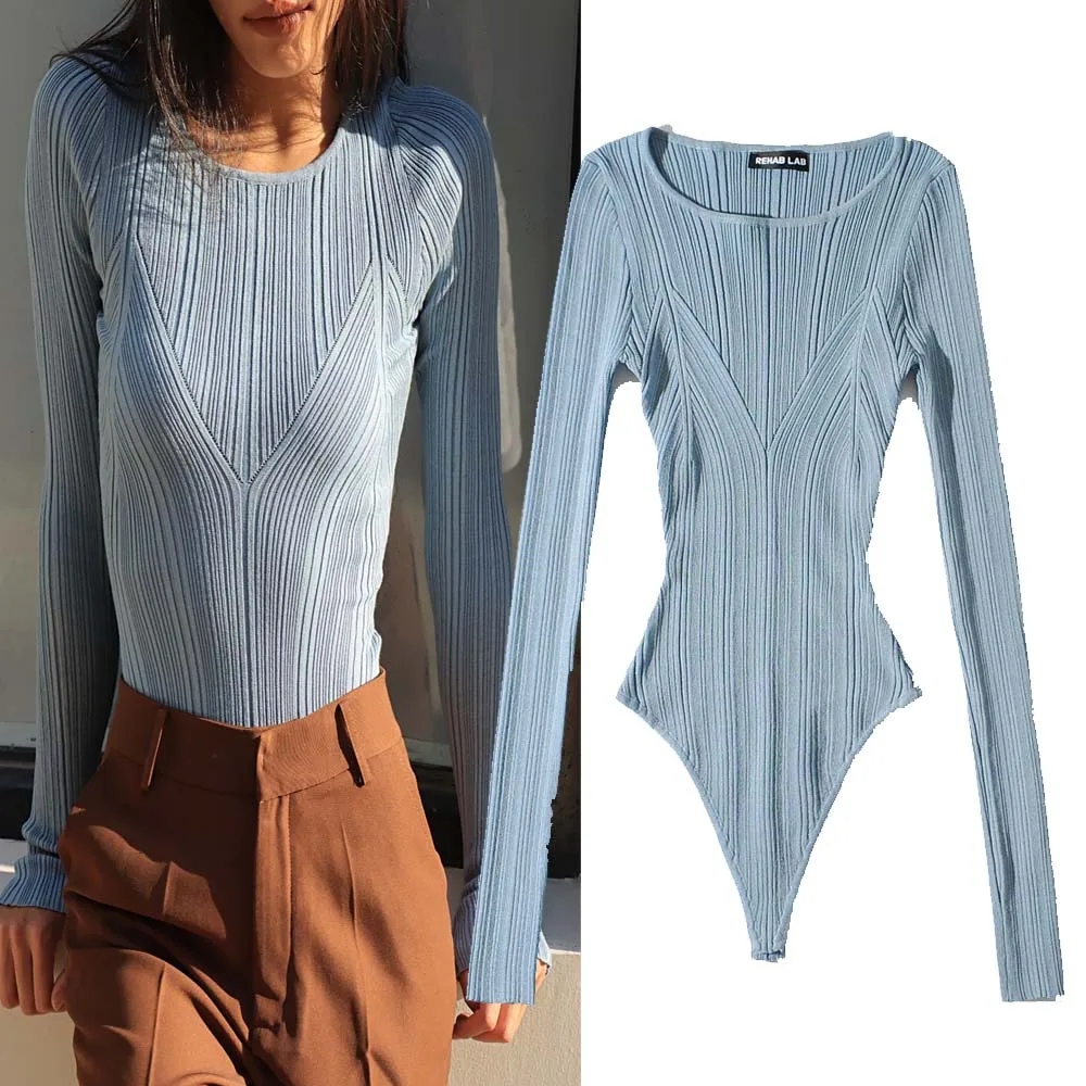 

Women's Geometric Knitted One-Piece Casual round Ne Jumpsuit High Waist ort Pants Polyester Fiber Commute Sle Spring 2025