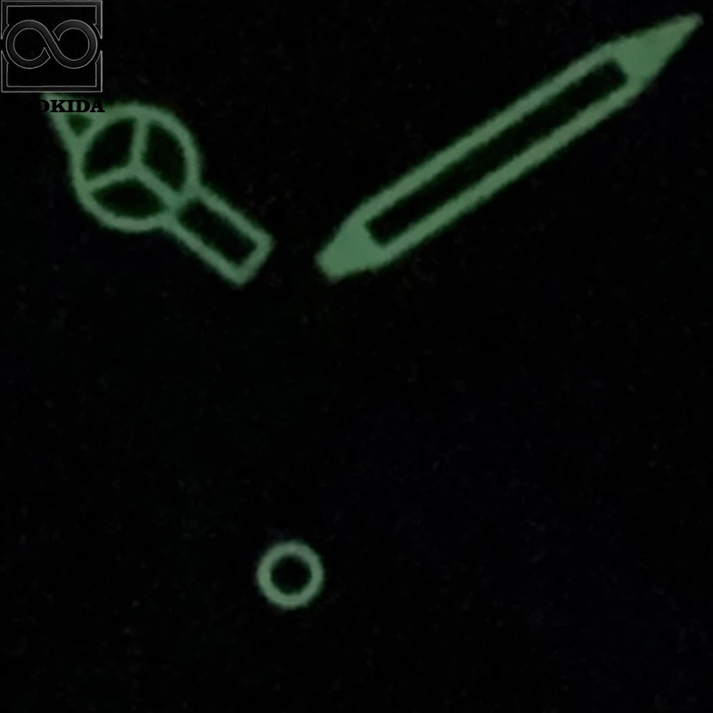 NOOKIDA зеленая светящаяся полая стрелка для часов Seiko NH35/NH36, механизм, игольчатые стрелки, винтажные аксессуары