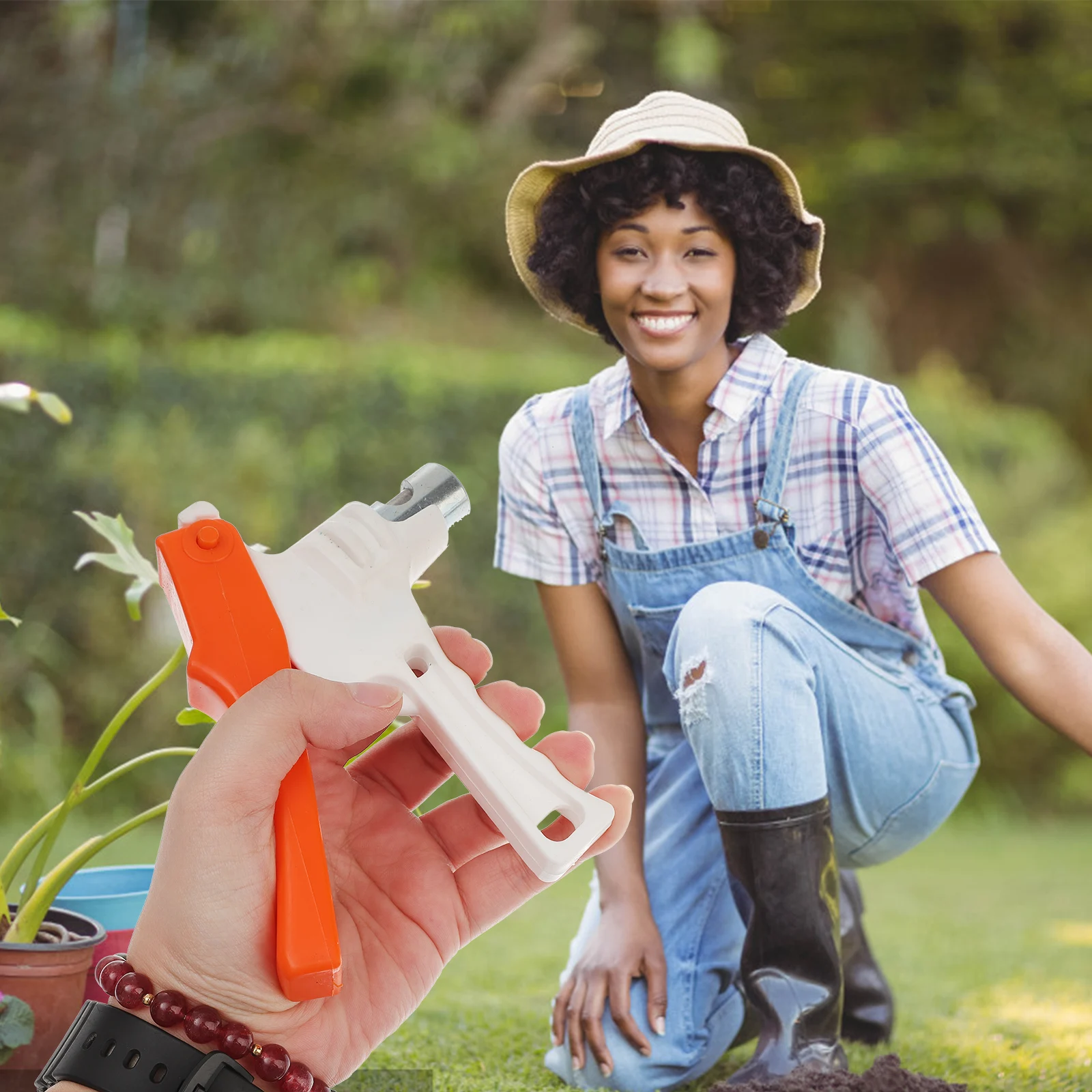 

1pc PE Pipe Puncher Tool Durable Hole Puncture Drip Irrigation Perforator for Gardening Agricultural Tubing Micro Sprinkler