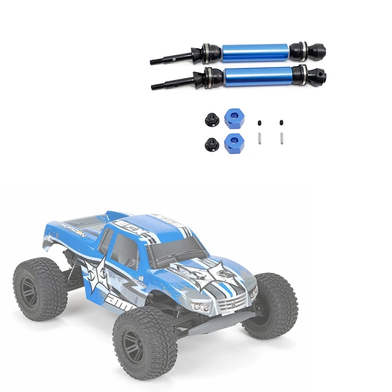 2Pcs Rear Drive Shaft CVD For 1/10 ECX 2WD Series Ruckus Torment Axe Brutus Circuit AMP RC Car Upgrade Parts