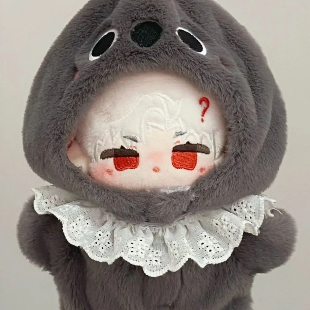 

Crow Jumpsuit 10cm Cotton Doll Clothes Replacement Dress Up 10cm Doll Clothes Outfit Plush Fluffy Idol Doll Clothes