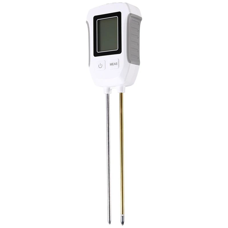 Soil Tester Humidity Monitor Flower Plants Gardening Temp Digital LCD Meter PH Digital LCD Meter Heat-Resistant Metal Sensor