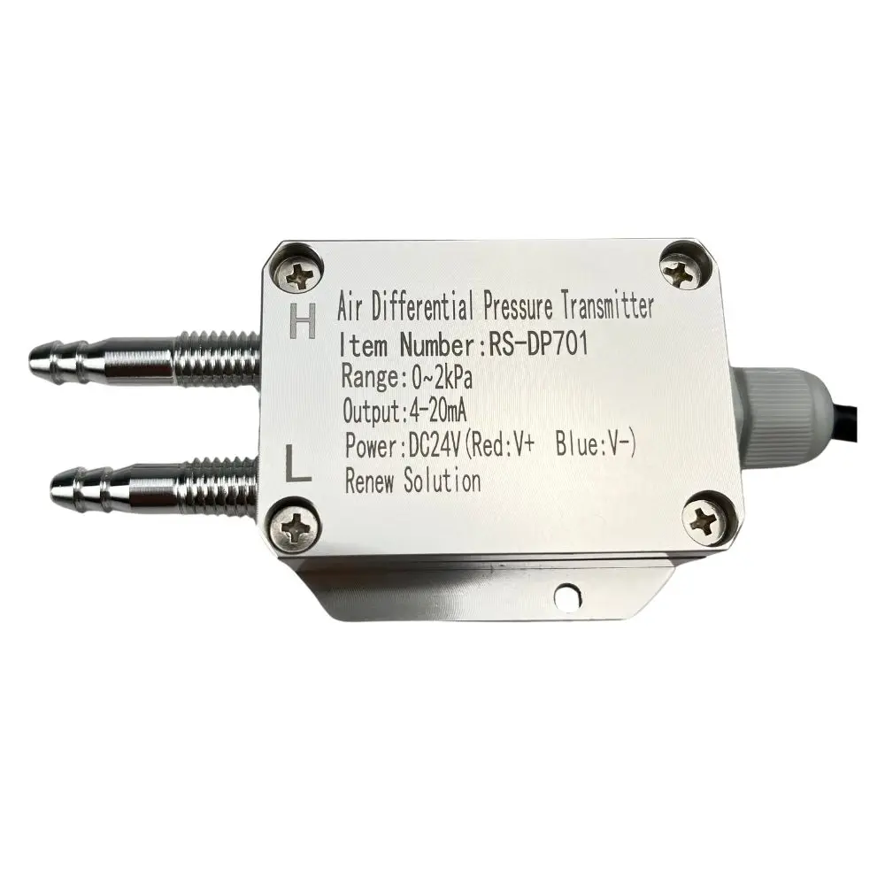 【Hot】4-20mA Differential Pressure Transmitter Air Duct Digital Display Pressure Wind Transmitter