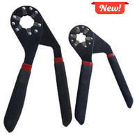 Useful 6/8 Inch Magic Wrench Hexagonal Large Opening Pipe Wrench Multifunctional Clamping Socket Adjustable Spanner Hand Tools