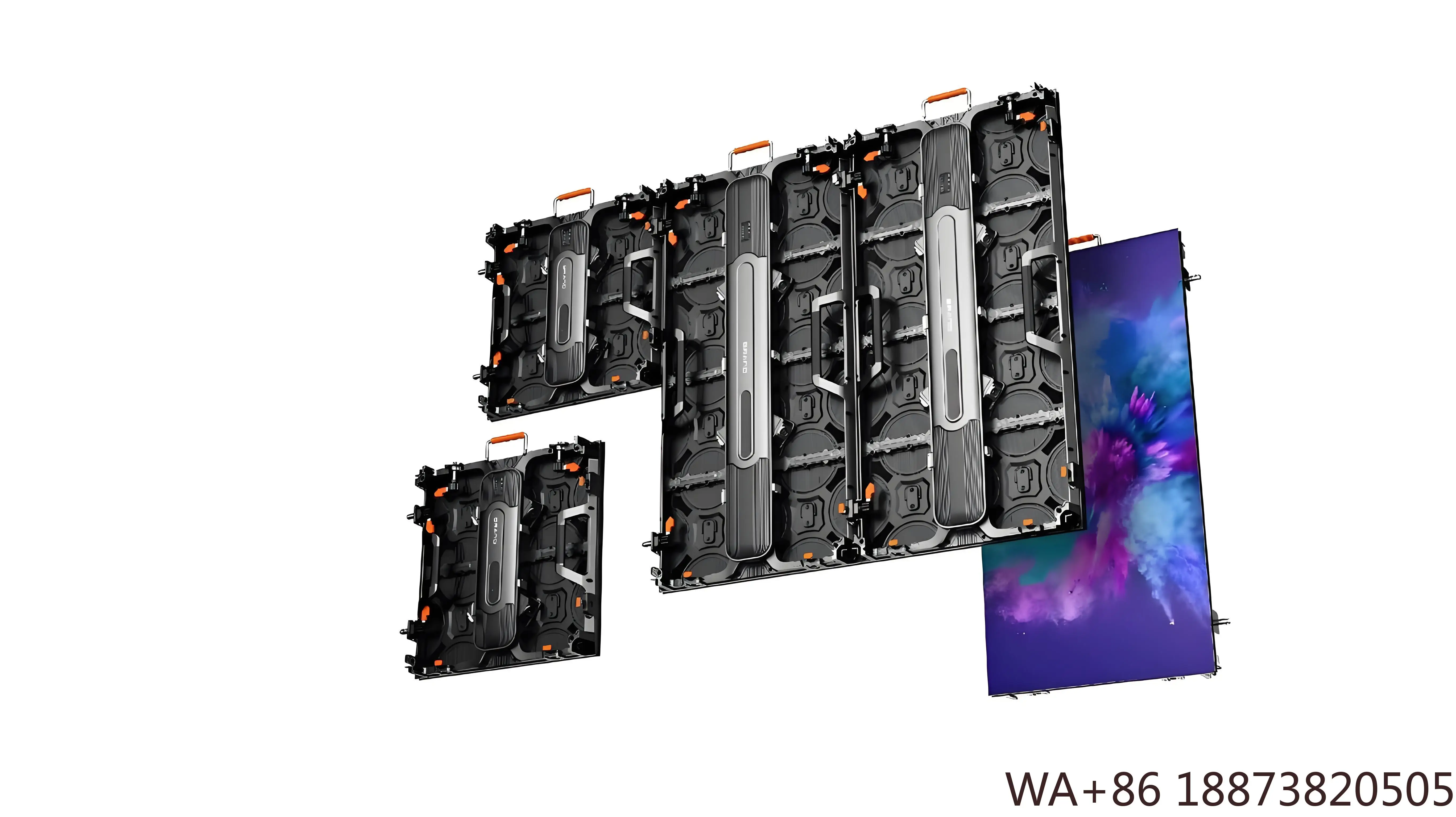 LED-Gussaluminiumgehäuse für den Außenbereich/Innenbereich, Videowandplatte, Bühnenhintergrund mit P2,5, P3,91 P4,81, Mietdisplay, 500 mm x 1000 mm