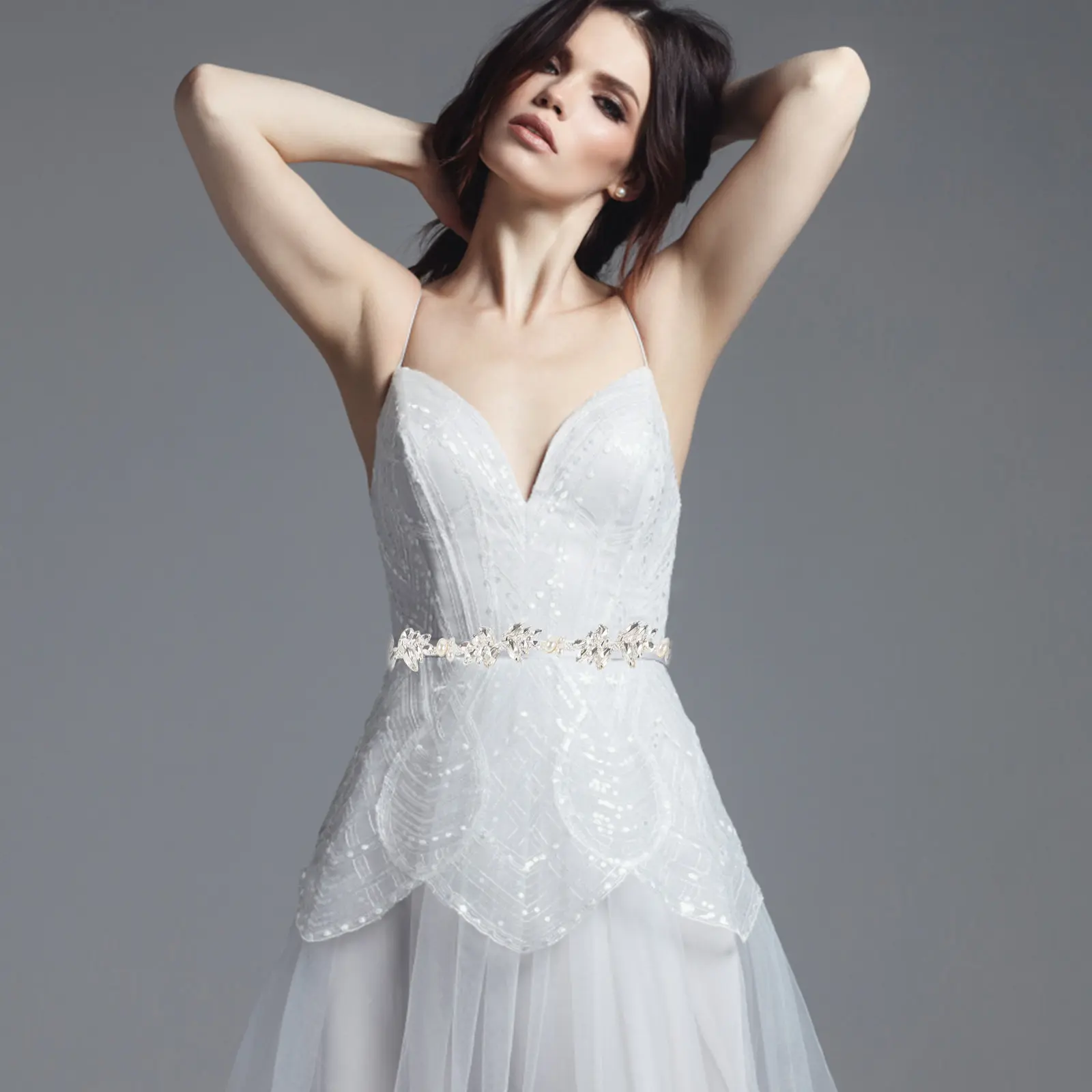 

Elegant Crystal Wedding Bridal Waistband Dress Belt Bride Bridesmaid Waist Sash Belt Perfect Wedding Party Decoration