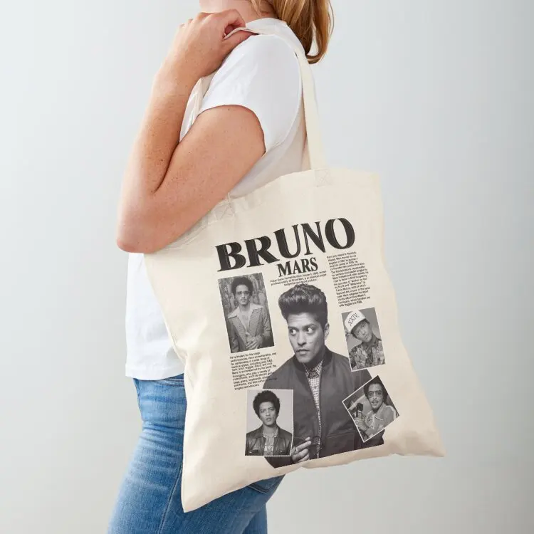 

Bruno Mars Pop Music Concert 2023 Tote Bag Women's shopper bag eco pack cute pouch bag shopping