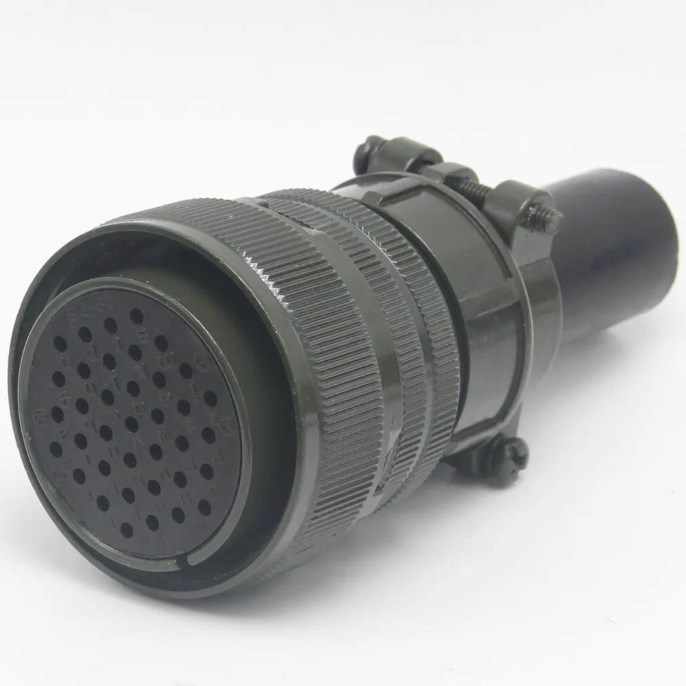 Imagem -03 - Pinos à Prova Impermeável Água Conector Servidor Plug Soquete Conector Aviação Plug em Linha Reta ou Direito Angular Ms3108a2821s Ms3102a28-21p 37