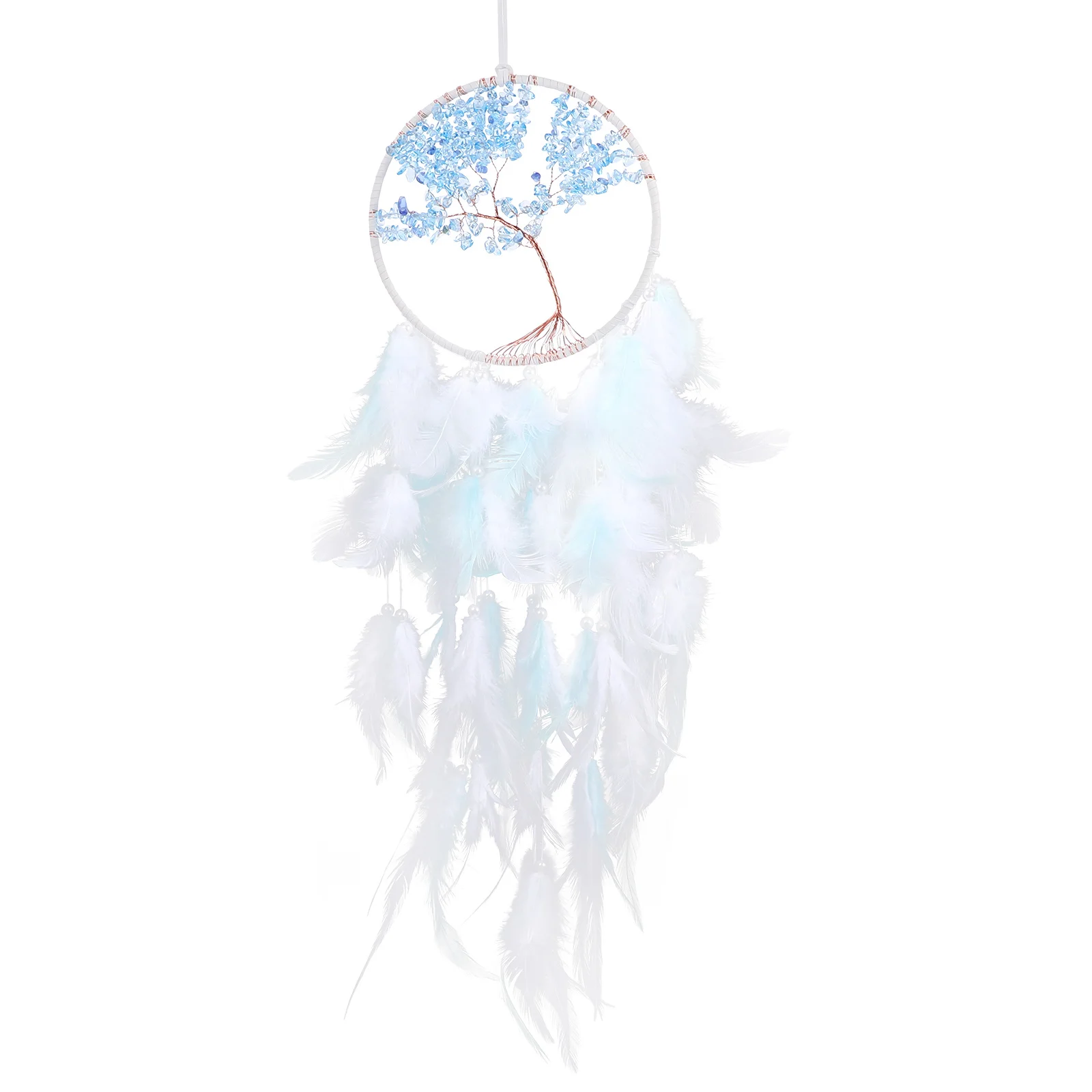 

Plumes Dream Catcher Pendant Unique Life Tree Handmade Wall Window Hanging Decor For Home Bedroom Creative Ornament Decorative