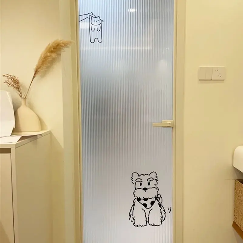 Cute Dog Wall Stickers Interesting Creative Stylish Home Wall Corner Decoration Stickers Door Window Glass Bedside Atmosphere