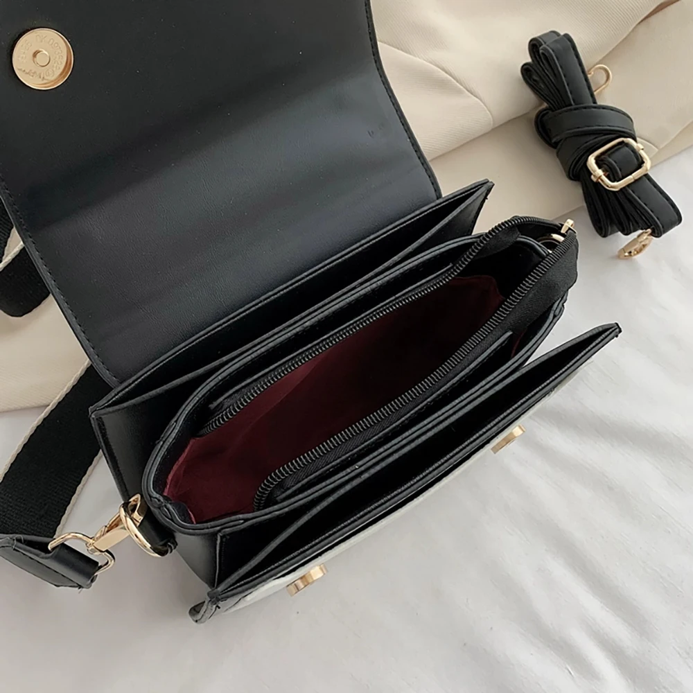 Fashion Contrast Color Women Crossbody Bags 2023 New Chic Designer Ladies Commuter Underarm Shoulder Bag for Shopping Day Pack