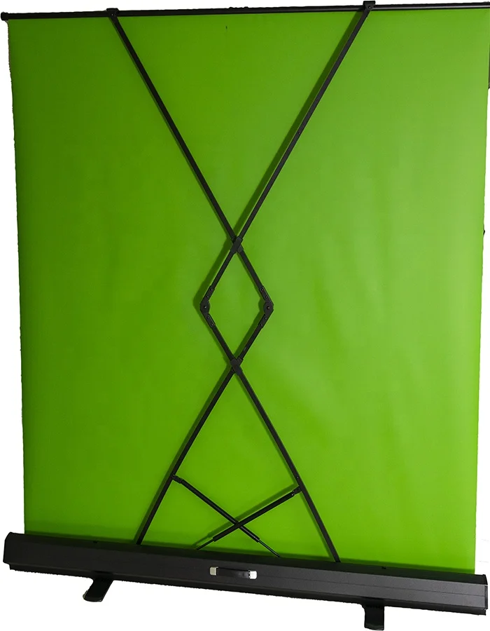 VISICO 1.5*2M 2*2M Portable Collapsible Pull up Chroma Key Panel Photographic Background Green Screen for Streaming
