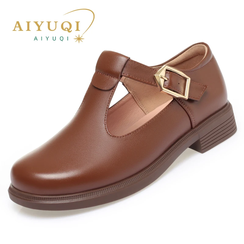 AIYUQI Women Shoes Genuine Leather 2024 Fall New Big Size 41 42 43 Ladies Casual Shoes British Style Women Shoes