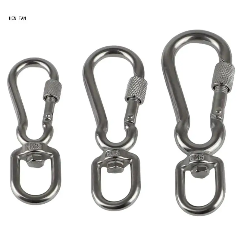 Strong Carabiner Dog Leading Multipurpose Keychain Clip Heavy Type Dog Leashes Clasp Dog Training Equipment M89D