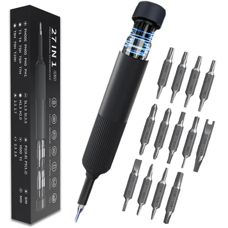 Cross-border 27-in-1 precision screwdriver tool set mini mobile phone computer multi-function repair gadget 1