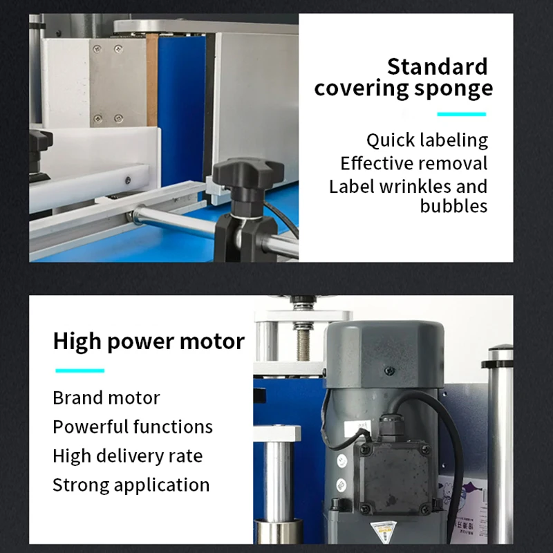 Full-Automatic round Plastic Bottle Labeling Machine with Touch Screen Control Sticker Applicator Device with Optional Code Prin view 5
