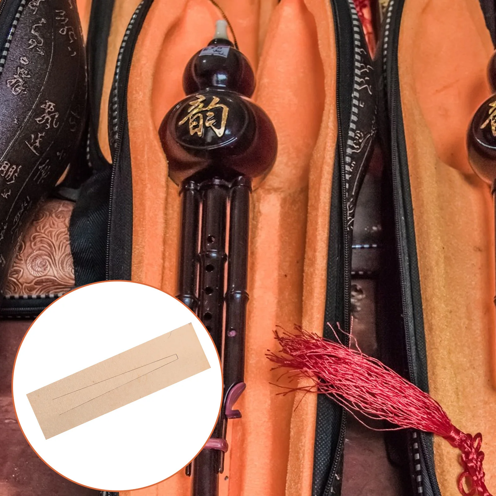 3 قطعة فلوت القرعيات النحاسية القصب مادة متينة مناسبة تناسب ملحقات الموسيقار التقليدية صوت محسن #5